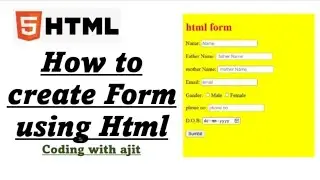 html me form kaise banaye | what is input box in html | how to make form in html || input box kya h.
