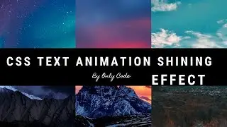 Text Animation Shining Effect Using HTML & CSS.