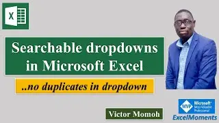 Excel searchable dropdowns now removing duplicates -FYI