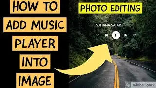 How to add music player into image using picsart