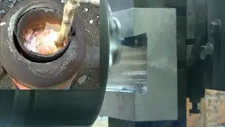 I melt aluminum with zinc and grind it into dovetail parts