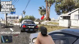 GTA 5 LSPDFR MASSIVE SHOOTOUT | OFFICER DOWN | SWAT CALL