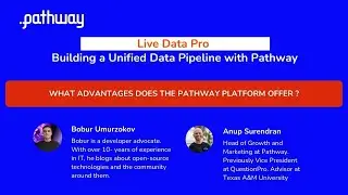 Live Data Pro - What advantages does the Pathway Platform offer?