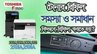 How to refill toner in Toshiba photocopy machine