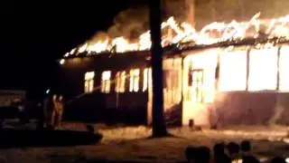 Пожар в Туле. Процесс в самом разгаре.