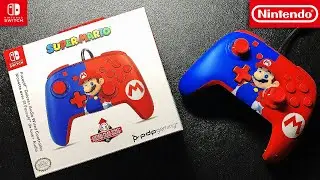 Wired Nintendo Switch Controller Unboxing | Red Blue Mario Design