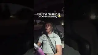 D-1X Procharged Mustang First Pull Reaction 🤣 #mustang #reaction #shorts