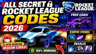 ALL SECRET ROCKET LEAGUE CODES 2026 🎁 FREE CARS, DECALS & EXOTIC REWARDS! NEW WORKING RL CODES