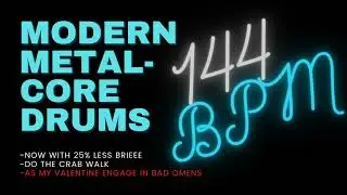 METALCORE DRUM TRACK #1| 144 BPM