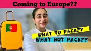 Packing List for Europe 🇪🇺What to pack & what NOT to Pack?? Pack your bags accordingly//
