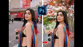 🔥🔥Photoshop Tutorial : How to Change Background Using Channel Quicky Tool Blur Ep 42