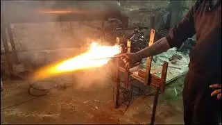 Горелка на отработке Гном . Самая маленькая но мощная горелка на отработке АНАЛОГОВ  в МИРЕ НЕТ.