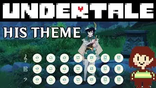 His Theme from Undertale | Genshin Impact Lyre Cover (EASY MODE)