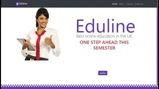 Responsive Online Learning (Educational) Website Idea