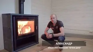 Установка печь камина Каминити ПЛАЗМА талькохлорит. Ах, красивая печь для загородного дома!