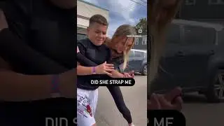 HOLDING OR DID SHE STRAP ME ?  
