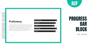 Gutenberg Progress Bar Block | ACF Blocks
