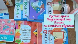 📚Учебные пособия и тетради по русскому языку и окружающему миру. 3 класс на семейном обучении 💫