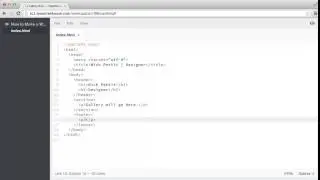 Create the Content Containers -  How to Make a Website