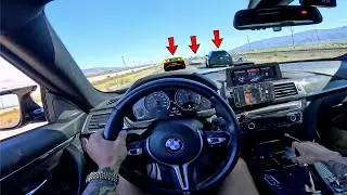 Chasing Supercars in a Straight Piped BMW M4 F82 to The Most Expensive Car Show In America!