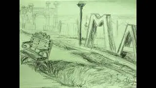 2️⃣ Городские пленэрные зарисовки - наброски, лето 2022г. г. Чистополь