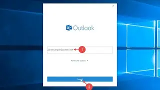 Add your gmail account or your domain account in to Outlook, how to add gmail account in outlook