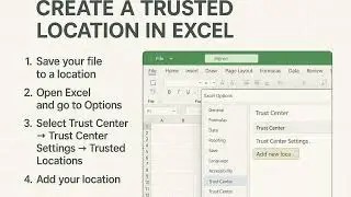 How to Add a Trusted Location in Excel (Enable Macros Easily)