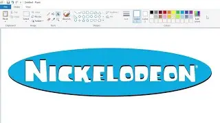 How to draw a Nickelodeon logo in Ice Age style using MS Paint | How to draw on your computer