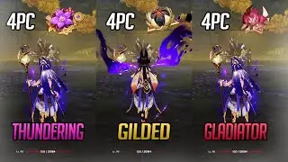 Cyno Artifact Comparison Which One Is Better 4Thundering,4Gilded or 4 Gladiator !!!