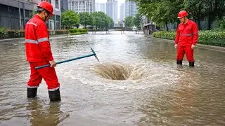 Storm Drain Unclogging After Preventable Flooding