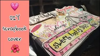 DIY scrapbook cover| How to Decorate Front Of Master Scrapbook || scrapbook front cover decorations.