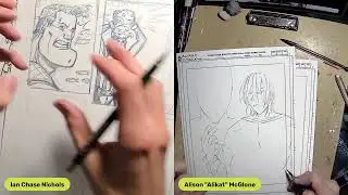 LIVE DRAWING Ep. 110 - UNDERSEA HERO Pages 34 and 35 - 8/14/2024