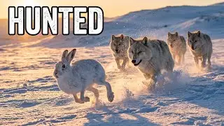 Arctic Hare vs Wolves: Wolf Pack Hunting in the Frozen Wilderness | Wildlife Documentary