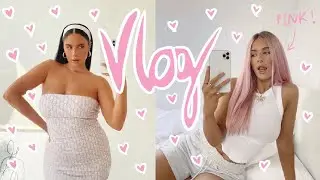 PINK HAIR + CINNAMON ROLLS!! LOCKDOWN VLOG! | Sophia and Cinzia