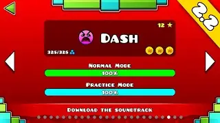 Dash 100% (All Coins) - Geometry Dash 2.2 Level 22