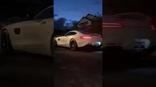 2016 Mercedes-Benz AMG GTS Cold Start 🏁 #shorts #automobile #mercedes #amg #sound #night #subscribe