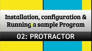 Protractor Installation - running a sample program