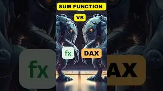 DAX vs Excel Formulas SUM function Comparison #powerbi #exceltips #shortstutorial #shorts
