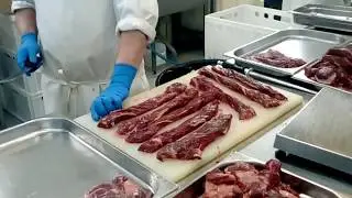 Альтернативный стейк Мачете,из толстой диафрагмы.Тендерайзер.Смотреть до конца.