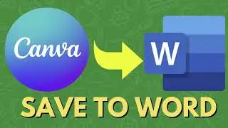 Save a Canva Design To a Word Document