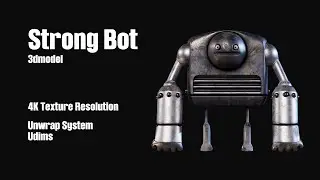 Strong Bot 3d Model Turntable