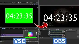 Blender VSE to OBS Studio Overlay (Real-time Greenscreen Removal)
