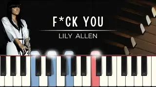 Lily Allen - Fuck you (MIDI + synthesia tutorial + piano sheets)