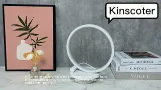 10 inch metal ring table lamp, bedside table , modern minimalist lighting/bedroom/living room