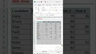 Custom Formatting Tip to hide Zeros in Excel - Malayalam Tutorial