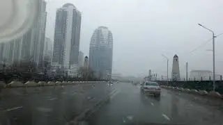 Снег в Грозном 2020