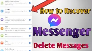How to recover messenger delete messages #messenger #recover #message