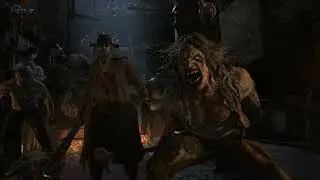 Resident Evil: Village. Побег от монстров в пещере.