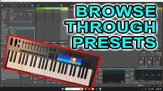 Browse through Ableton Live presets with a Novation Launchkey Mk4 custom mode