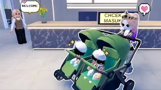 TWINS GO TO A 5-STAR HOTEL | ✨ Metro Life City RP Roblox Indonesia